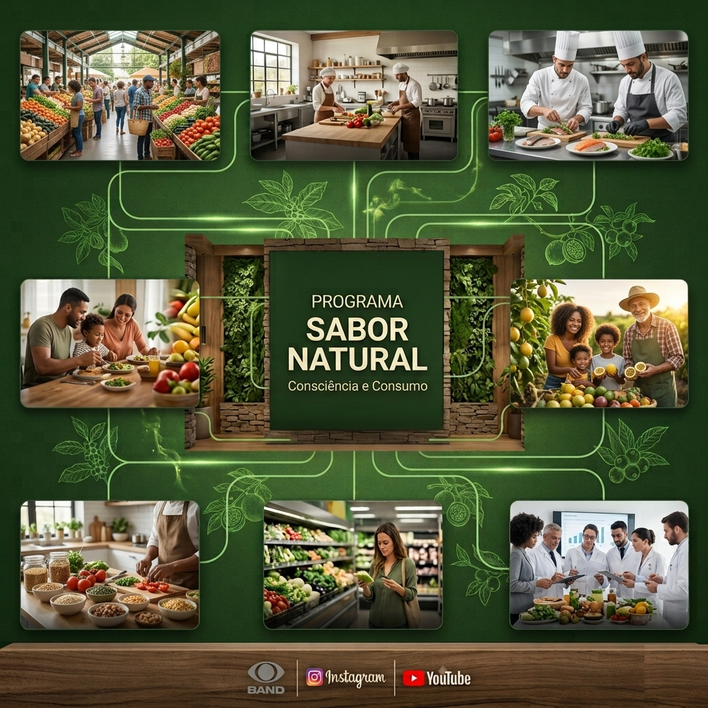 Mosaico do Programa Sabor Natural
